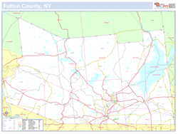 Fulton, NY County Wall Map