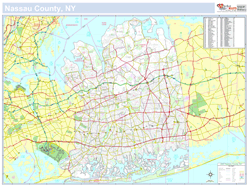 Nassau, NY County Wall Map