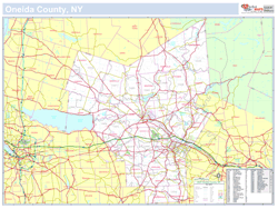 Oneida, NY County Wall Map