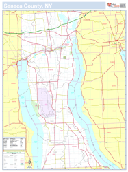 Seneca, NY County Wall Map